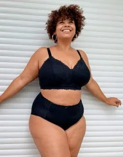 SugarShape High-Waist-Panty "Bella" Black -Unterwäsche Verkäufe sugarshape bella black bralette editorial tanya weisse wand