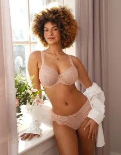 SugarShape BH "Clara Lace" Apricot -Unterwäsche Verkäufe sugarshape bh clara lace apricot front editorial single bh 75 92 5 full 1