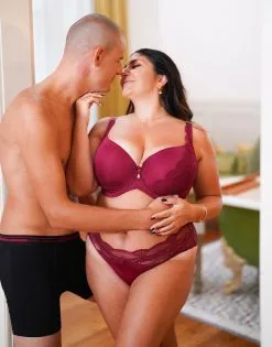 SugarShape High-Panty "Pure Divine" Bordeaux -Unterwäsche Verkäufe sugarshape bh highpanty pure divine bordeaux boxershorts front editorial double full 1