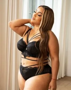 SugarShape Panty "Lola" Black -Unterwäsche Verkäufe sugarshape bh panty lola black front editorial single bhs 90 107 5 hs 120 full 3