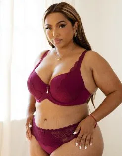 SugarShape BH "Pure Divine" Bordeaux -Unterwäsche Verkäufe sugarshape bh pure divine bordeaux front editorial single bhs 90 107 5 hs 115 full 1