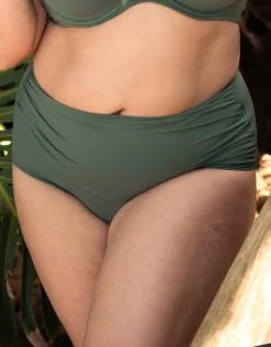 SugarShape Bikini-High-Waist-Panty "Valencia" Olive