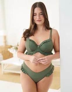 SugarShape Bikini-Slip "Valencia" Olive -Unterwäsche Verkäufe sugarshape bikini slip valencia olive front editorial single full 1