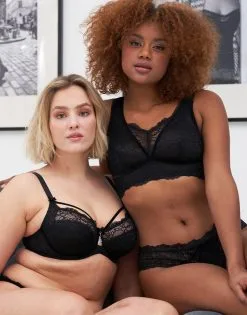 SugarShape BH "Eliana Velvet" Black 19 SugarShape BH "Eliana Velvet" Black -Unterwäsche Verkäufe sugarshape bralette bh eliana velvet black front editorial double full 1
