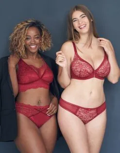 SugarShape Bralette "Eliana Velvet" Burgundy 24 SugarShape Bralette "Eliana Velvet" Burgundy -Unterwäsche Verkäufe sugarshape bralette brazilian slip eliana velvet burgundy front editorial double full 2