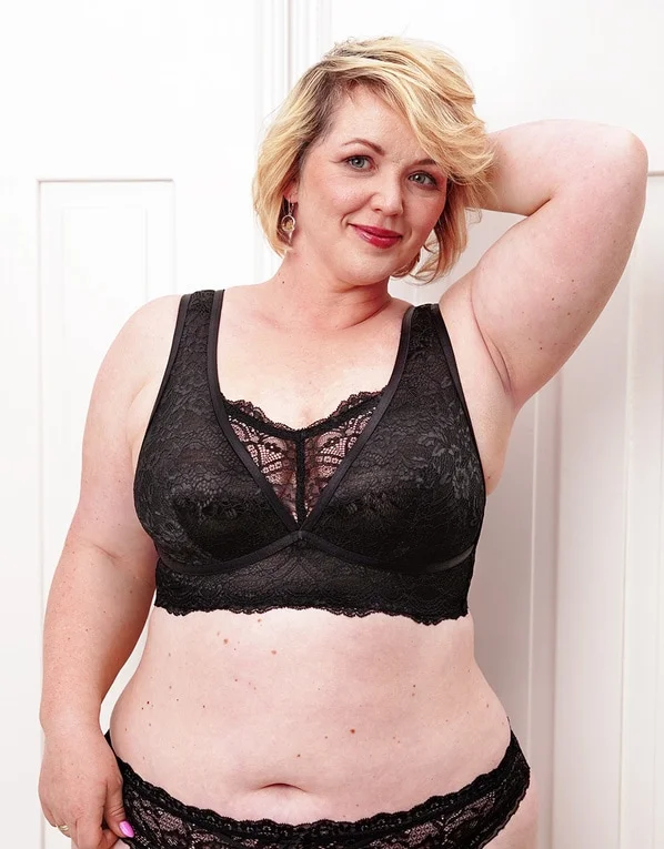 SugarShape Bralette "Eliana Satin" Black 3 SugarShape Bralette "Eliana Satin" Black