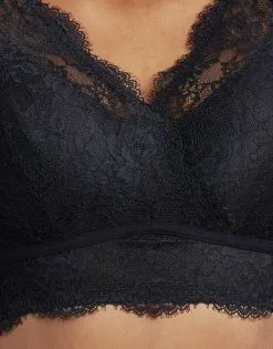 SugarShape Bralette "Emilia" Black -Unterwäsche Verkäufe sugarshape bralette emilia black front detail single crop 1