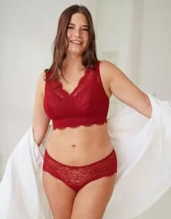 SugarShape Bralette "Emilia" Burgundy -Unterwäsche Verkäufe sugarshape bralette emilia burgundy front editorial single full 2