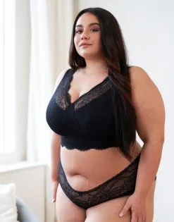 SugarShape Panty "Emilia" Black -Unterwäsche Verkäufe sugarshape bralette panty emilia black front editorial single bhs 95 117 5 hs 125 full 1 1