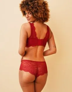 SugarShape Panty "Emilia" Burgundy -Unterwäsche Verkäufe sugarshape bralette panty emilia burgundy back sand single bhs 75 92 5 hs 100 full 1