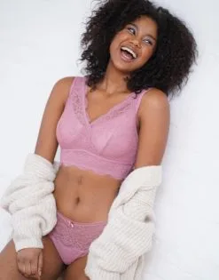 SugarShape Bralette "Emilia" Mauve -Unterwäsche Verkäufe sugarshape bralette panty emilia mauve front editorial single bhs 75 90 hs 105 full 1