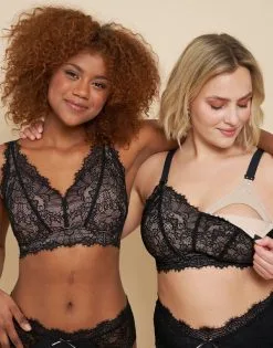 SugarShape Still-Bralette "Sophia" Black/beige -Unterwäsche Verkäufe sugarshape bralette still bralette sophia front packshot model sand double crop 11