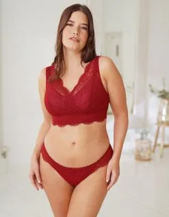 SugarShape String "Emilia" Burgundy -Unterwäsche Verkäufe sugarshape bralette string emilia burgundy front editorial single bhs 85 97 5 hs 105 full 1
