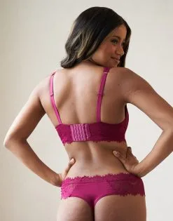 SugarShape Bralette "Sophia" Bordeaux 12 SugarShape Bralette "Sophia" Bordeaux -Unterwäsche Verkäufe sugarshape bralette string sophia bordeaux back editorial single bhs 75 90 hs 105 full