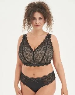 SugarShape String "Sophia" Black/beige -Unterwäsche Verkäufe sugarshape bralette string sophia front packshot model off white single bhs 85 107 5 hs 110 full 2