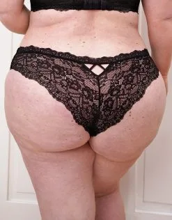 SugarShape Brazilian-Slip "Eliana Satin" Black -Unterwäsche Verkäufe sugarshape brazilian slip eliana satin black back crop 1 neu