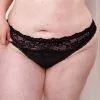 SugarShape Brazilian-Slip "Eliana Satin" Black -Unterwäsche Verkäufe sugarshape brazilian slip eliana satin black front crop 1 neu