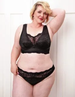 SugarShape Brazilian-Slip "Eliana Satin" Black -Unterwäsche Verkäufe sugarshape brazilian slip eliana satin black front full 1 neu