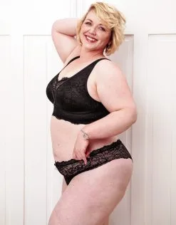 SugarShape Brazilian-Slip "Eliana Satin" Black -Unterwäsche Verkäufe sugarshape brazilian slip eliana satin black front full 2 neu