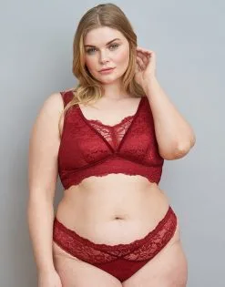 SugarShape Brazilian-Slip "Eliana Velvet" Burgundy -Unterwäsche Verkäufe sugarshape brazilian slip eliana velvet burgundy front packshot model darkgrey single full 1