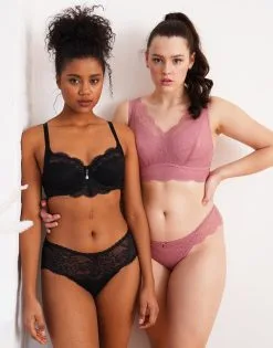 SugarShape Panty "Emilia" Black -Unterwäsche Verkäufe sugarshape editorial emilia bh black bralette mauve