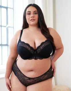 SugarShape Panty "Emilia" Black -Unterwäsche Verkäufe sugarshape halbwattierter bh panty emilia black front editorial single bhs 95 117 5 hs 125 full 1