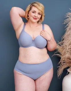 SugarShape High-Brazilian-Slip "Invisible" Blue-grey -Unterwäsche Verkäufe sugarshape high brazilian slip invisible blue grey front full 1