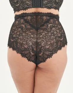 SugarShape High-Waist-Panty "Sophia" Black/beige -Unterwäsche Verkäufe sugarshape high panty sophia back editorial single hs 110 crop 1