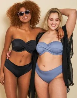SugarShape Bikini-High-Slip "Monaco" Blue-grey -Unterwäsche Verkäufe sugarshape multiway bikini monaco blue grey black front editorial double full 21