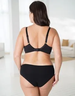 SugarShape Panty "Cotton Basic" Black -Unterwäsche Verkäufe sugarshape panty basic cotton black back editorial single full 1