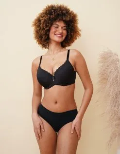 SugarShape Panty "Cotton Basic" Black -Unterwäsche Verkäufe sugarshape panty basic cotton black front editorial single full 1