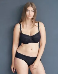 SugarShape Panty "Sienna" Black -Unterwäsche Verkäufe sugarshape panty sienna black front editorial single full 2