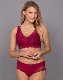 SugarShape Panty "Suki" Bordeaux -Unterwäsche Verkäufe sugarshape panty suki bordeaux front packshot model grey single full 1