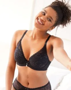 SugarShape BH "Valerie" Black -Unterwäsche Verkäufe sugarshape plunge bh valerie black front editorial single crop 1