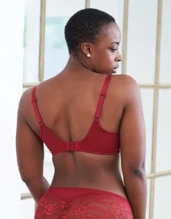 SugarShape BH "Valerie" Burgundy -Unterwäsche Verkäufe sugarshape plunge bh valerie burgundy back editorial single bhs 75 92 5 crop 1