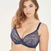 SugarShape BH "Valerie" Navy -Unterwäsche Verkäufe sugarshape plunge bh valerie navy front grey single crop 3