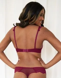 SugarShape Schalen-BH "Clara" Bordeaux -Unterwäsche Verkäufe sugarshape schalen bh clara bordeaux back editorial single bhs 75 90 crop 1