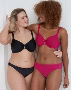 SugarShape Slip "Lucy" Black 19 SugarShape Slip "Lucy" Black -Unterwäsche Verkäufe sugarshape spacer bh lucy black raspberry front editorial double full 2