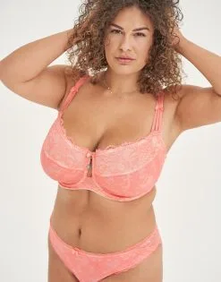 SugarShape Brazilian-Slip "Sienna" Coral 10 SugarShape Brazilian-Slip "Sienna" Coral -Unterwäsche Verkäufe sugarshape spitzen bh brazilian slip sienna coral front editorial single bhs 85 107 5 hs 110 crop 2