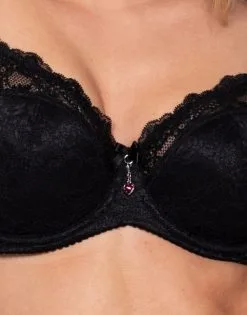 SugarShape BH "Eliana" Black -Unterwäsche Verkäufe sugarshape spitzen bh eliana black front detail 1