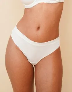 SugarShape String-Set "Cotton Basic" -Unterwäsche Verkäufe sugarshape string basic cotton ivory front editorial single crop 1