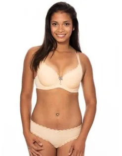 SugarShape String "Pure Basic" Champagne -Unterwäsche Verkäufe sugarshape string pure basic champagne front packshot model white singe full 1