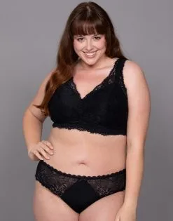 SugarShape String "Sakana" Black -Unterwäsche Verkäufe sugarshape string sakana black front packshot model grey single full 2