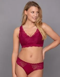 SugarShape String "Suki" Bordeaux -Unterwäsche Verkäufe sugarshape string suki bordeaux front packshot model grey single full 1