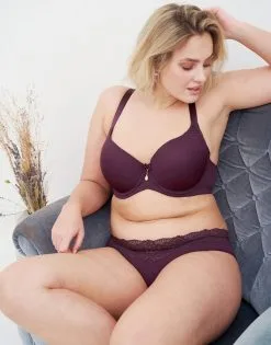 SugarShape Panty "Pure Lace" Maroon -Unterwäsche Verkäufe sugarshape t shirt bh panty pure lace maroon front editorial single bhs 80 97 5 hs 110 full 2 1