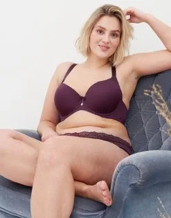 SugarShape BH "Pure Lace" Maroon -Unterwäsche Verkäufe sugarshape t shirt bh panty pure lace maroon front editorial single bhs 80 97 5 hs 110 full 3