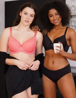 SugarShape BH "Pure Basic" Coral -Unterwäsche Verkäufe sugarshape t shirt bh pure basic coral front editorial double full 1