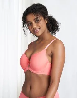 SugarShape BH "Pure Basic" Coral -Unterwäsche Verkäufe sugarshape t shirt bh pure basic coral side editorial single bhs 75 90 crop 1