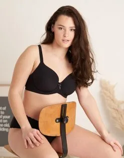 SugarShape BH "True Classic" Black -Unterwäsche Verkäufe sugarshape t shirt bh true classic black front editorial single bhs 80 97 5 hs 115 full 2